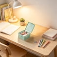 thumbnail image 6 of Stackable Desktop Storage Box with Buckled Lid, Mini Plastic Organizer for Office Stationery, Compact Decorations for Holiday Desk, Topliu, 6 of 6