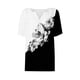 thumbnail image 3 of Camisetas Casuales de Mujer con Cuello en V Camiseta de Color Sólido, Manga Corta Casual Top para el Uso Diario, 3 of 4