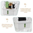thumbnail image 4 of Plastic Tissue Box Wall-Mounted Tissue Storage Holder for Storage, 4 of 5