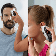 Mobi Ultra Pulse Ear & Forehead Digital Thermometer with Pulse Rate Monitor, Flashlight and Talking Readout in 3 languages