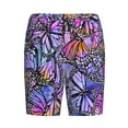 thumbnail image 4 of Gaeub Watercolor Butterflies Printed Men's Short Pajama Pants, Lightweight Lounge & Sleep Bottoms Keep You Cool - Medium, 4 of 9