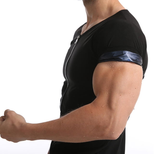 Chaleco de sauna para hombre, camiseta sin mangas de compresión, chaleco deportivo Shapewear, entrenador de cintura, chaleco moldeador para mejorar Salvador Chaleco de sauna de fitness