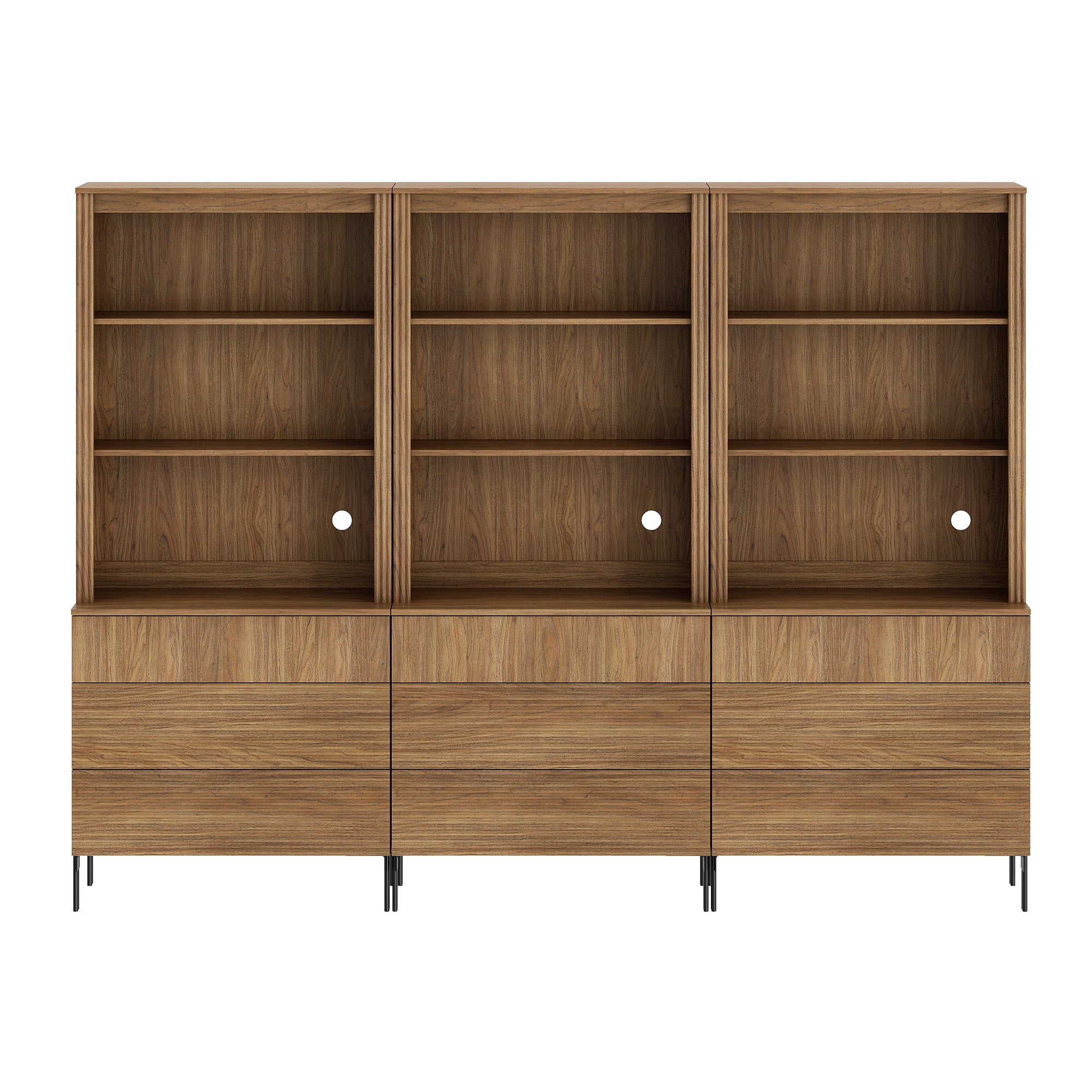 4-In-1 71"H Tall Kitchen Pantry Storage Cabinet,Large Mid-Century Modern Sideboard Buffet Cabinet Set Of 4 With Drawers And Shelves For Kitchen