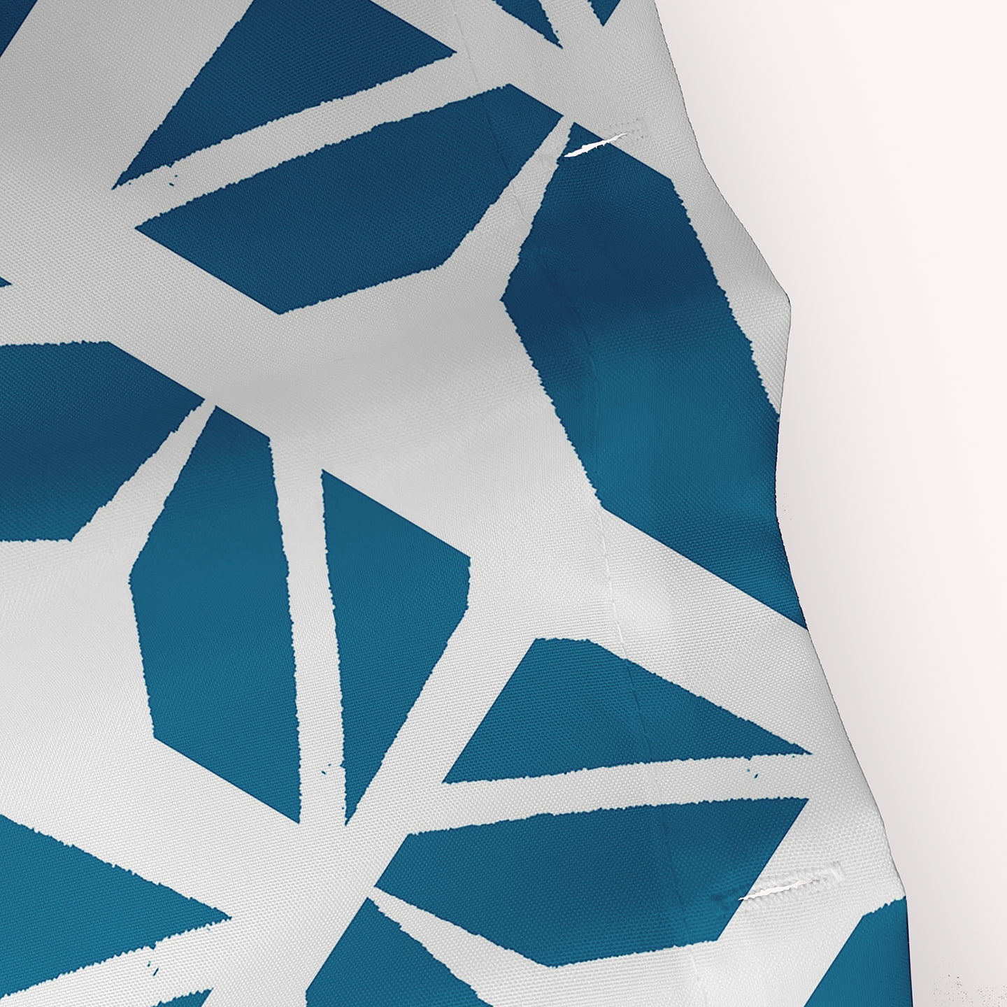 Simply Daisy 70" W x 73" L Kaleidoscope Graffiti Polyester Shower Curtain, Unreal Teal [1 Ct]