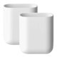 thumbnail image 1 of 2Pcs Wall Mount Toothbrush Holders No Drilling Bathroom Storage Containers Makeup Organizer Shelf, 1 of 4