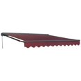 thumbnail image 3 of ALEKO Parasol Demi-Cassette Rétractable Terrasse Auvent 10x8 ft Couleur Bordeaux, 3 of 4