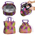 thumbnail image 2 of Boho Bohemia Pioneer Flower Art Drawstring Lunch Bag Women - Drawstring Lunch Bag Insulated for Work Office - Stain-Resistant Large Lunchbags for Women with Multi-Pockets, 2 of 6
