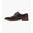 thumbnail image 6 of Stacy Adams Travato Wingtip Shoes Animal Print Leather Purple Multi 25737-540, 6 of 8