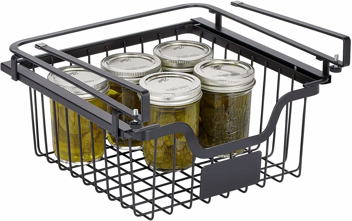 Steel Wire Under Shelf Storage Basket, Front Dip Sliding Drawer, Hanging AddOn Organizer Rack w