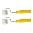 2Pcs Mini Paint Rollers Wool Short Hair Extra Small Paint Roller Tiny Roller for Painting for