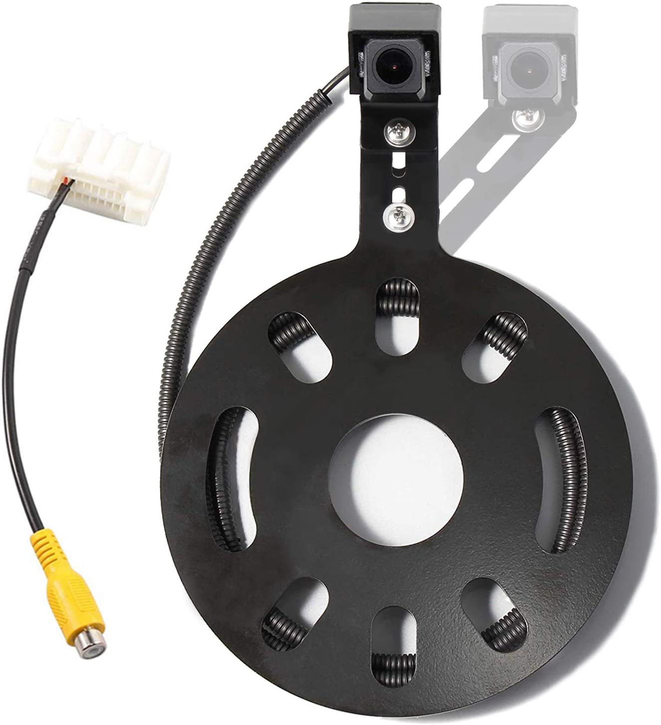 EWAY Backup Reverse Adjustable Spare Tire Mount Camera for 2007-2018 Jeep Wrangler JK Rear View System Parking Camera 
