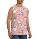 thumbnail image 2 of Fotbe Girl Rabbit Men's Camiseta sin Mangas Estampada para Hombres, Playera Casual para Gimnasio, Entrenamiento, Playa-Medium, 2 of 7