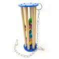 thumbnail image 4 of Flmtop Pet Bird Squirrel Parrot Bead Chain Chewing Climbing Swing Bite Toy Cage Decor Random Color, 4 of 6