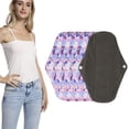 thumbnail image 4 of Serviette Hygiénique Réutilisable, Serviettes Menstruelles Confortables Lavables pour Sortie pour Maison M21, 4 of 7
