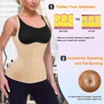 thumbnail image 5 of POP CLOSETS Corsets for Women Waist Trainer Zipper Vest Sports Girdle Tummy Control Body Shaper Workout Tank Top with Straps, 5 of 7
