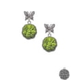 thumbnail image 2 of Delight Jewelry Resin Buddha in Frame Silvertone Antiqued Butterfly Post Earrings, 2 of 4