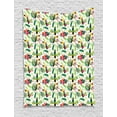 thumbnail image 1 of Parrot Tapestry, Tropical Island Jungle with Flora and Fauna Birds Toucan with Green Leaves Flowers, Wall Hanging for Bedroom Living Room Dorm Decor, 40W X 60L Inches, Multicolor, by Ambesonne, 1 of 2