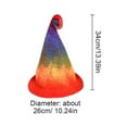 thumbnail image 2 of Gradient Rainbow Wizard Hat, Popular Steeple Witch Hat Party Prop Gift for Man, Woman, 2 of 7