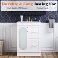 thumbnail image 7 of Gianna 24" Modern Bathroom Vanity with Ceramic Basin, Undermount Vanity Sink Cabinet with 1 Door and 2 Drawers, Free Standing Bathroom Storage Cabinet with Sink Combo Set, White, 7 of 7
