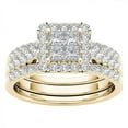 thumbnail image 4 of Womens Rings 2-in-1 Set Detachable Shiny Diamond Ring Set Engagement Wedding Rings Inlaid Zircon Ring, 4 of 9