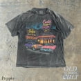 thumbnail image 2 of Retro Curtis Burger & Shake Graphic Print T-Shirt | Vintage 24/7 Diner Scene Tee | Classic Car Lovers Unisex Top, 2 of 6