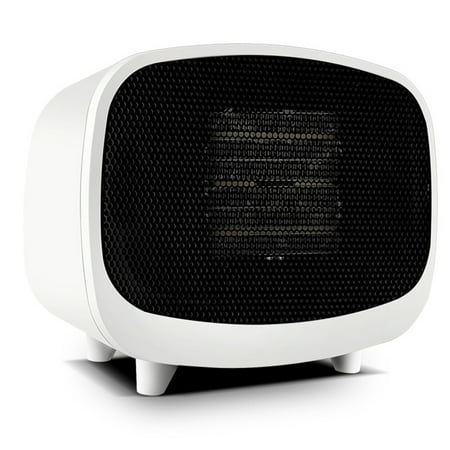 

Mini Office Desk Heater Durable Fast Heating Heater for Home Desktop Decoration EU Plug Pearl White