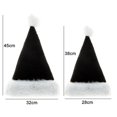 thumbnail image 4 of Sombreros de Navidad negros para adultos y niños, decoraciones navideñas, Feliz Navidad, fiesta de año nuevo, decoración de Festival, regalo, 4 of 4