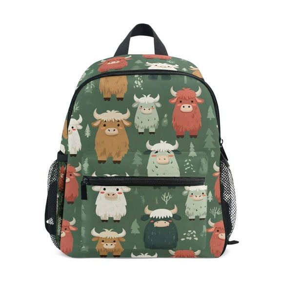 ALAZA Cute Cartoon Cows School Backpack Small Bookbag Mini Bags