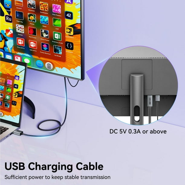 BENFEI DisplayPort 1.4 to HDMI 2.1 6 feet Cable 8K@60Hz 4K@240Hz
