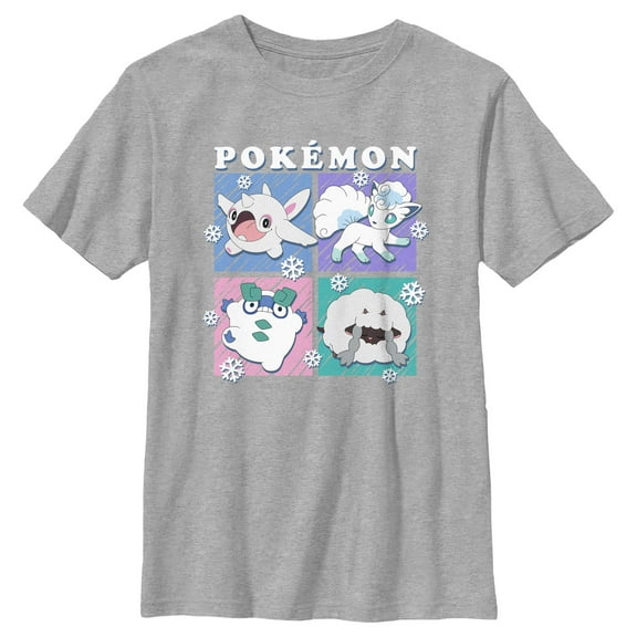 Boy's Pokemon Ice Types Pastels Graphic T-Shirt