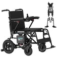 thumbnail image 1 of Silla de ruedas eléctrica para adultos, ligera y plegable, para personas mayores, motorizada, 21 kg (negro), 1 of 5