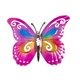 thumbnail image 1 of Escultura decorativa de pared con forma de mariposa de hierro Rosa, 1 of 9