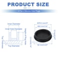 thumbnail image 2 of Uxcell 3 Pcs Tapón de Silicona en Forma de T, Diámetro 75 mm/2.95 Pulgadas, Tapón de Silicona Impermeable Reutilizable para Sellar Agujeros Redondos en Equipos de Tuberías, Negro, 2 of 7