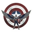 thumbnail image 2 of Junior's Marvel The Falcon and the Winter Soldier Sam Wilson Shield  Graphic Tee White 2X Large, 2 of 3