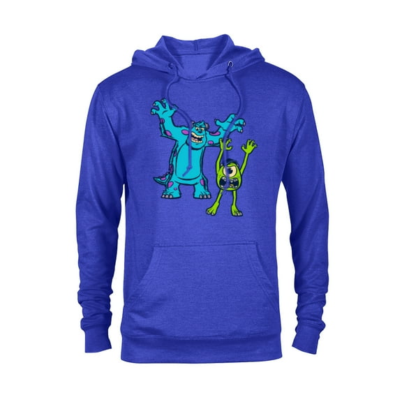 Disney Pixar Monsters University Sulley and Mike T-Shirt - Pullover Hoodie for Adults - Customized-Royal Heather