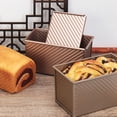 thumbnail image 3 of Home Baking Wonder: Pullman Loaf Pan with Lid, Even Heating Carbon Steel Multipurpose Baking Tray, Non-Stick Coating Loaf Pan for Home Professional Use, 3 of 5
