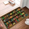 thumbnail image 2 of Entrance Doormat Entrance Doormats Doormat Outdoor Entrance Library Doormat Bookcase Doormat Book Shelf Personalized Doormats Runner Rugs for Hallway Deals of The Day 16x24IN, 2 of 9