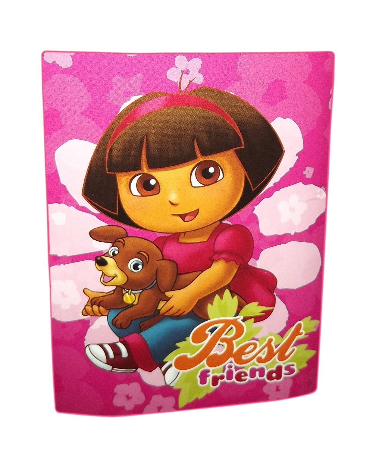 Dora the Explorer with Puppy Best Friends MicroRaschel Throw Blanket