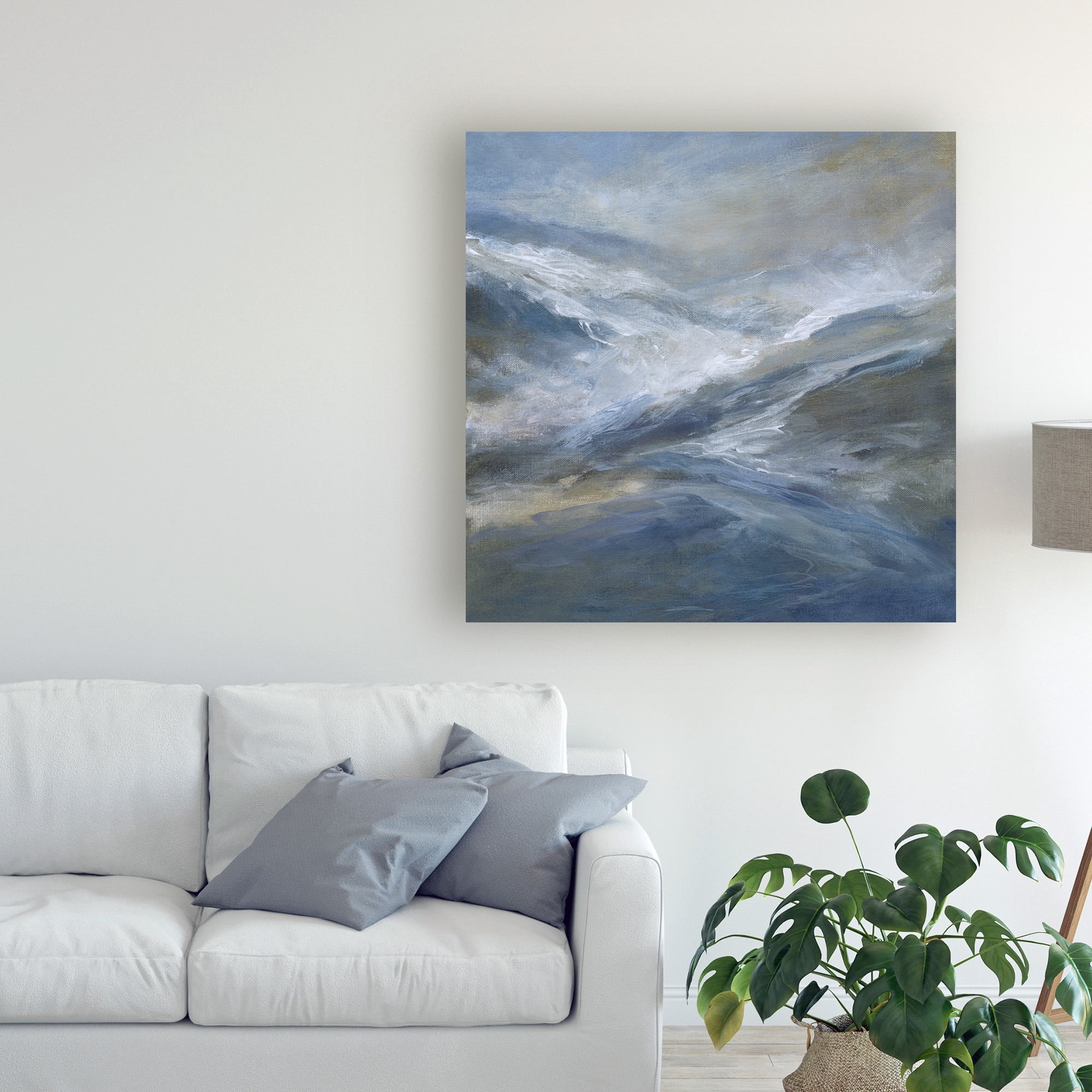 Trademark Fine Art 'January Seas' Canvas Art by Sheila Finch