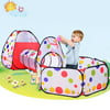 COKO Polka Dot 3-in-1 Folding Kids Play Tent with Tunnel, Ball Pit