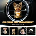 thumbnail image 3 of Cute Vent Clips Car Accessories,Creative Animal Car Vent Clips,Cartoon Car Freshener Vent Clip,Car Fragrance Diffuser Perfume Clips, Conditioner Outlet Vent Clips Decorations, 3 of 7