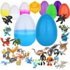 Coolinko 28 pcs Toy Filled How to Train Your Dragon Playset Action Figure 1-5 Inches Inside 1 Jumbo Plastic Easter Egg - Perfect for Egg Surprise Party Favor, Easter Egg Hunt, or Stocking Stuffer