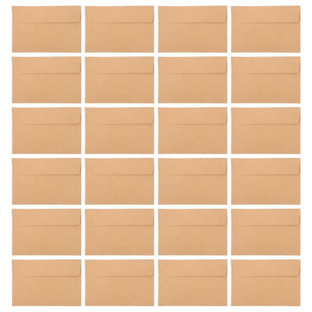 WHAMVOX 60Ud Sobres Marrón Claro Para Cartas Con Sencillo Y Seguro Para Fiesta