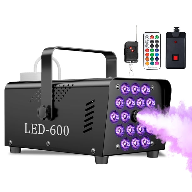 Máquina de Humo MLIKOEU PD-1500W 600W 2500CFM 18 LEDs 13 Colores