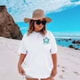 thumbnail image 5 of Beach T Shirts for Women Hibiscus Flower Palm Tree Shirt Tropical Graphic Tees Summer Beach Vacation Tops, 5 of 7
