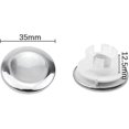 thumbnail image 2 of Sink Overflow Cover compatiblement Stopper compatible Bathroom Kitchen Sink Overflow Round Hole - compatiblement Parts compatible Correct Insertion (4, 2 of 5