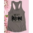 thumbnail image 3 of Best Mom Ever Bold Text Racerback Tank Women -Image by Shutterstock, Female XX-Large, 3 of 4