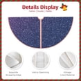 thumbnail image 3 of Disketp Violet Glitter Christmas Tree Skirt, Christmas Tree Decorations, Christmas Decor, Tree Mat Decoration(30-48IN)-48", 3 of 6