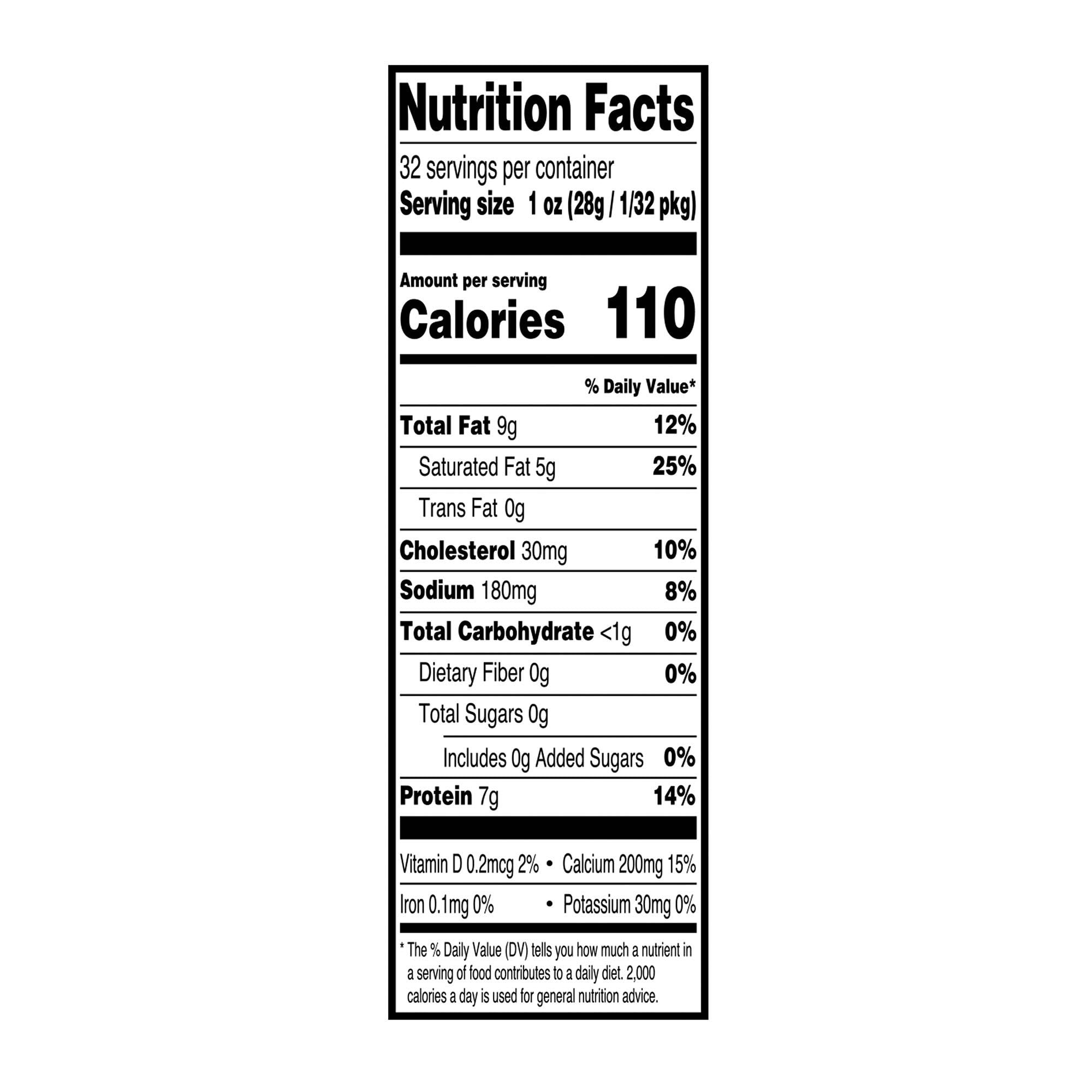 Great Value White Sharp Cheddar Cheese, 32 oz Block