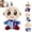 A4-1PC, variant on SoyNabi Nabi Peluche Plush Toy 9.8 inches, Baby Plush with Funny Magic Star Cloth, Super Soft and Huggable Plush Toy, Ideal Gift for Kids,2PCS